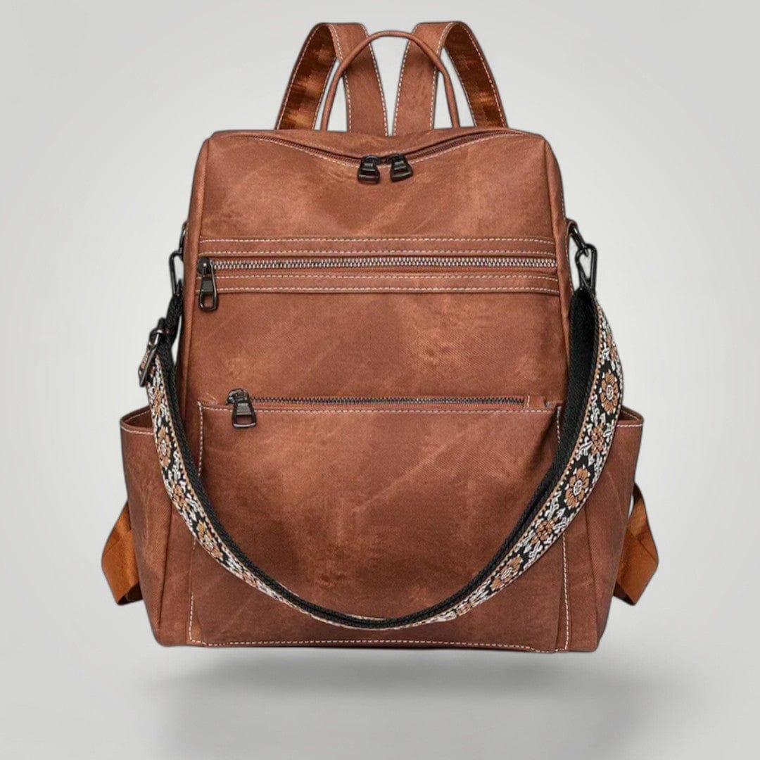 Sac à Dos d'Ordinateur 12 pouces pour Femme Marron / 12"