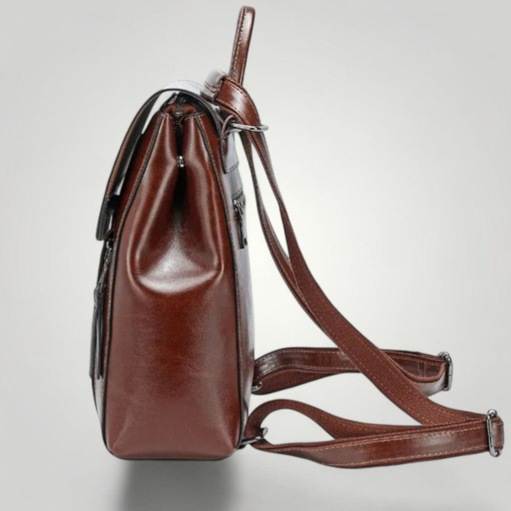 Sac à Dos Ordinateur en Cuir pour Femme 12 pouces