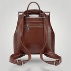 Sac à Dos Ordinateur en Cuir pour Femme 12 pouces