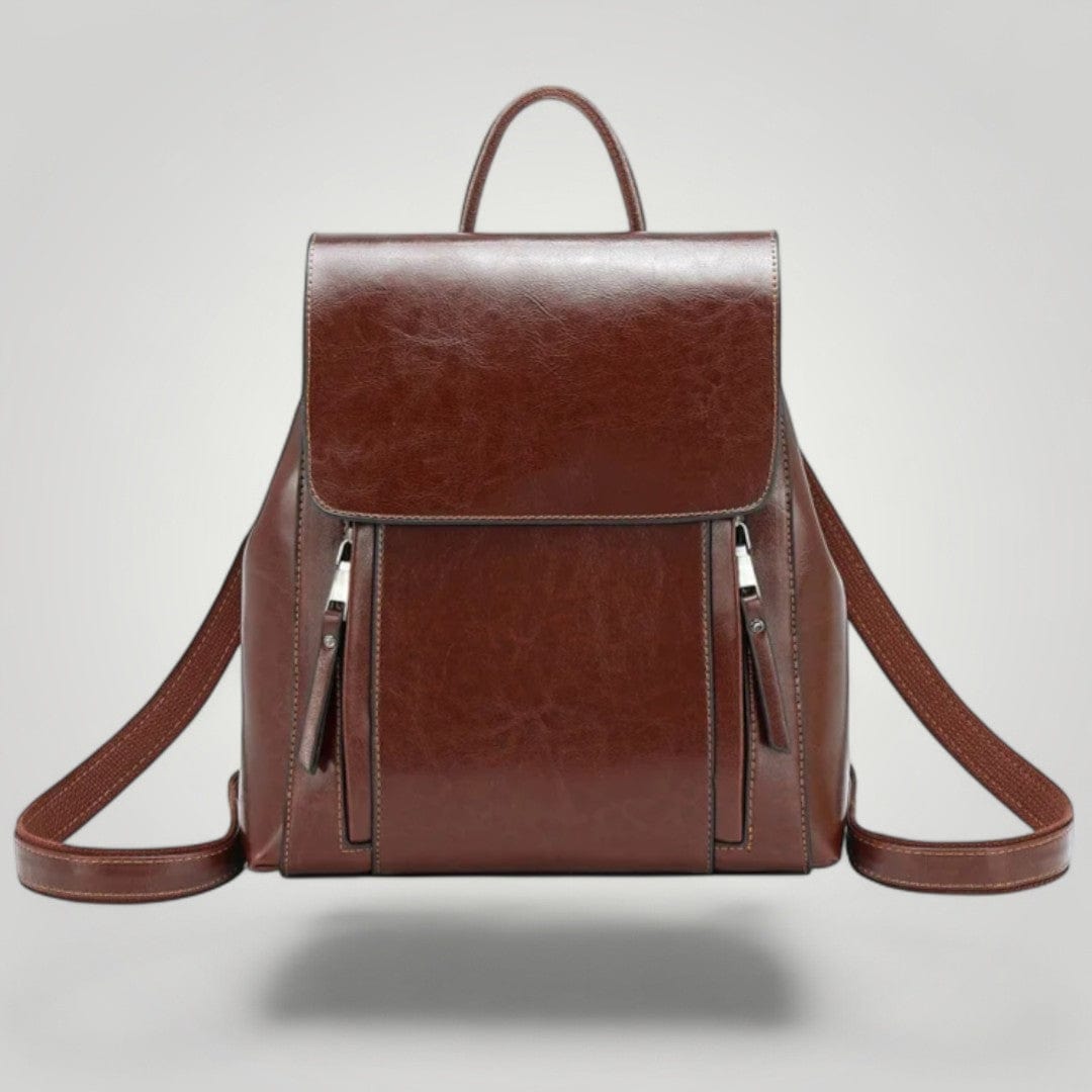 Sac à Dos Ordinateur en Cuir pour Femme 12 pouces