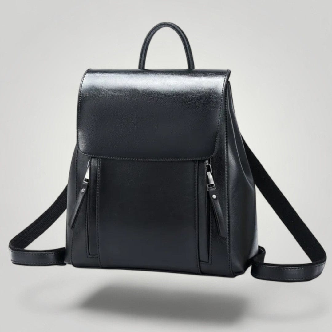 Sac à Dos Ordinateur en Cuir pour Femme 12 pouces Noir / 12"