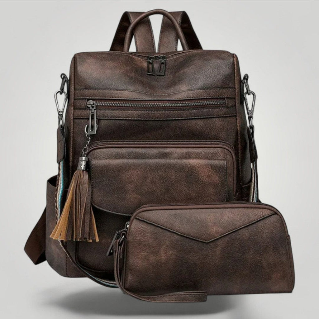 Sac à Dos Ordinateur Femme Luxe Café