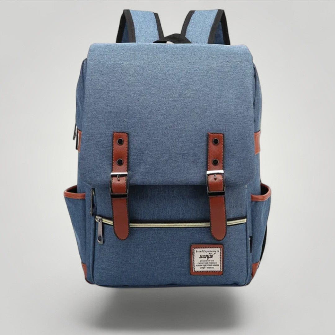 Sac à Dos Ordinateur Femme Vintage 14 pouces Bleu