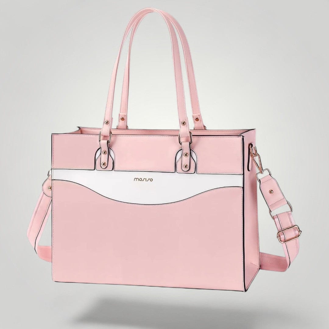 Sac à Main Ordinateur Chic pour Femme Rose