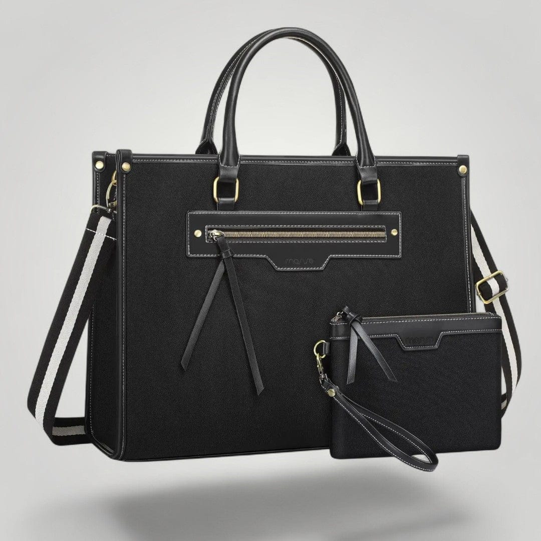 Sac à Main Ordinateur pour Femme Chic Noir / 16"