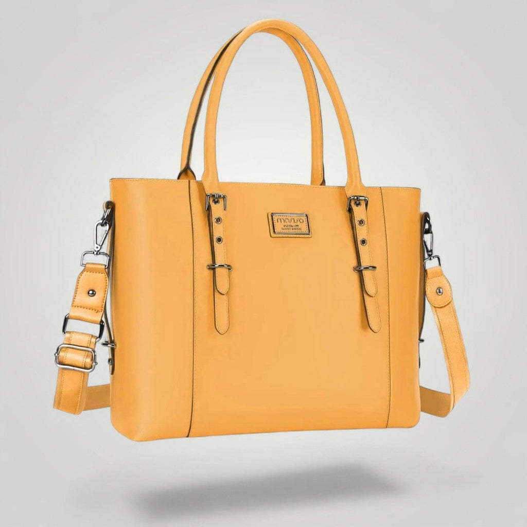 Sac Ordinateur 13 pouces pour Femme Jaune Moutarde