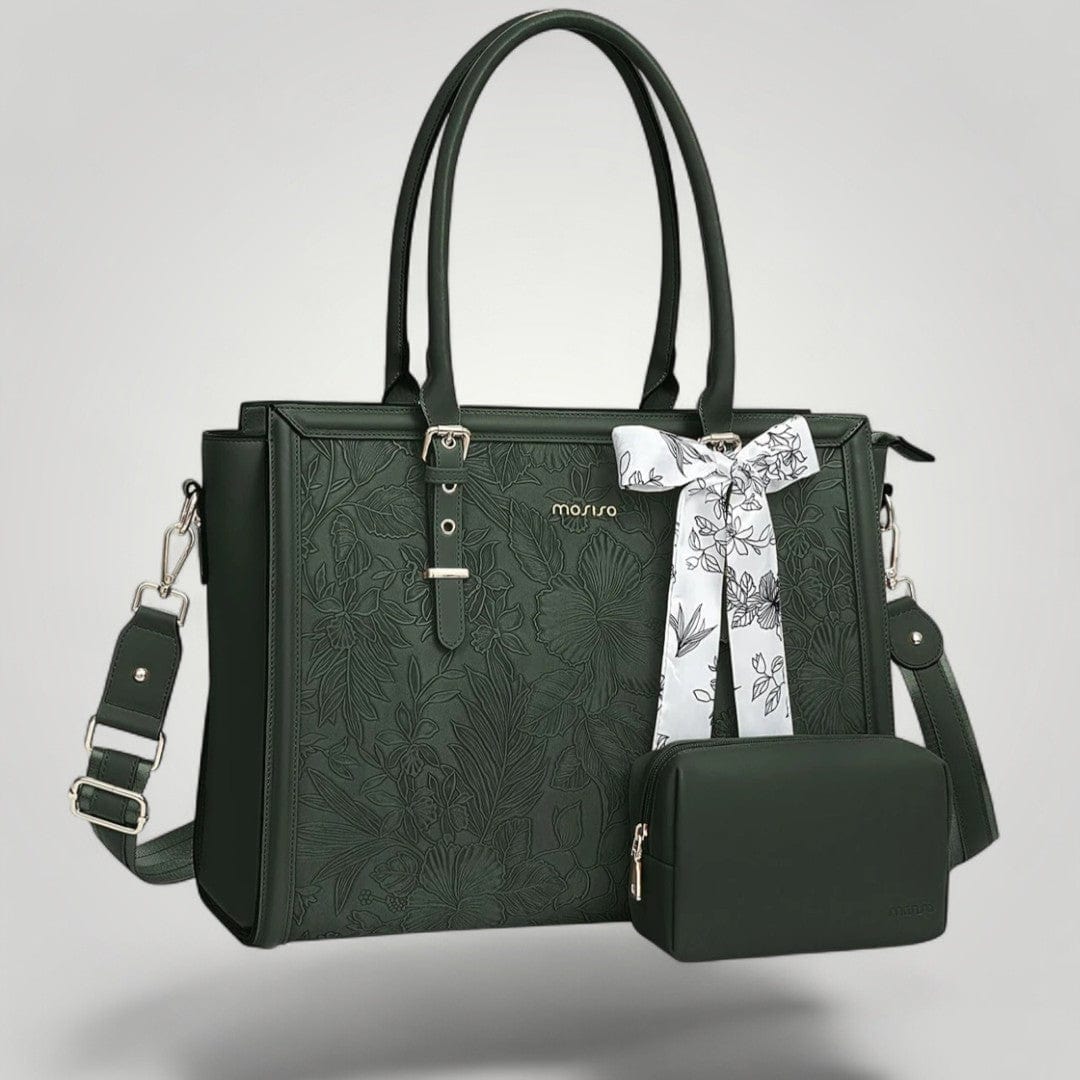 Sac Ordinateur Chic 16 pouces pour Femme Vert Émeraude / 16"