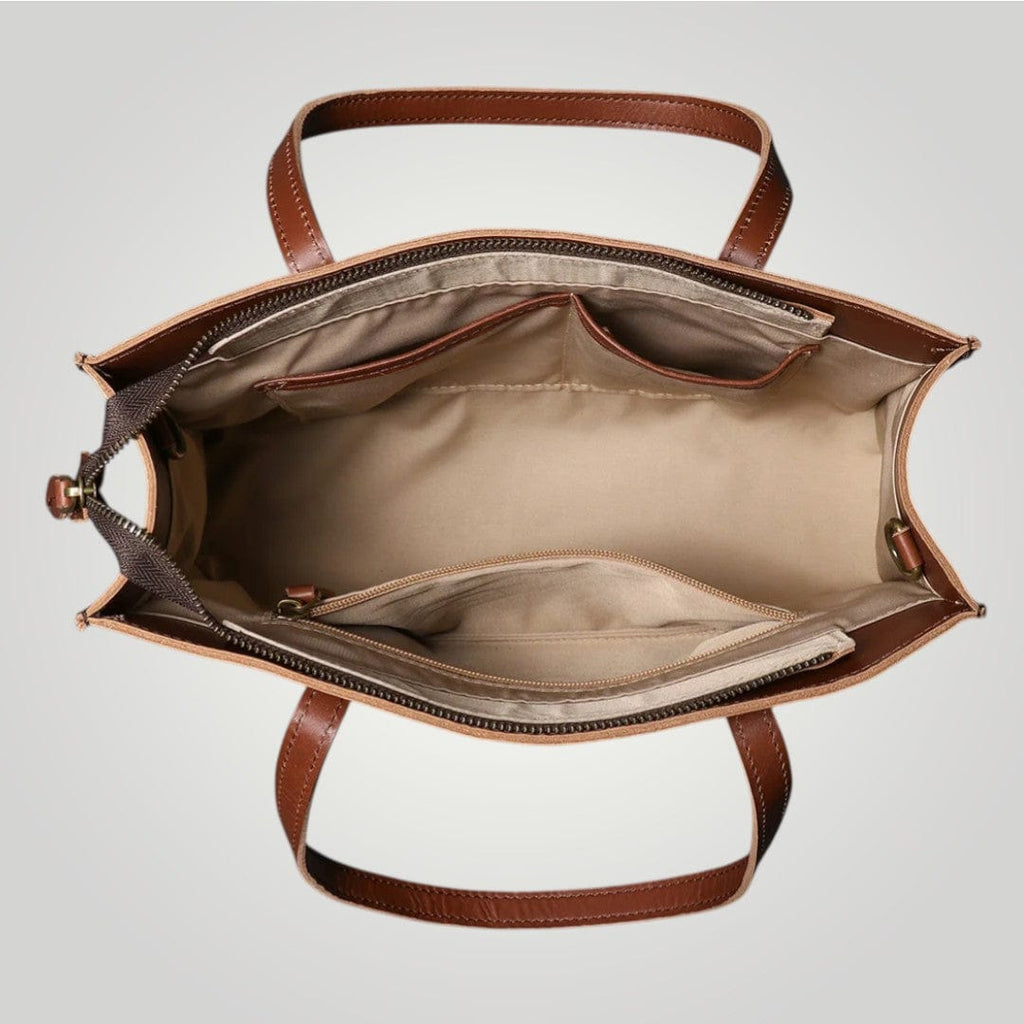 Sac Ordinateur Femme Chic Marron / 15"