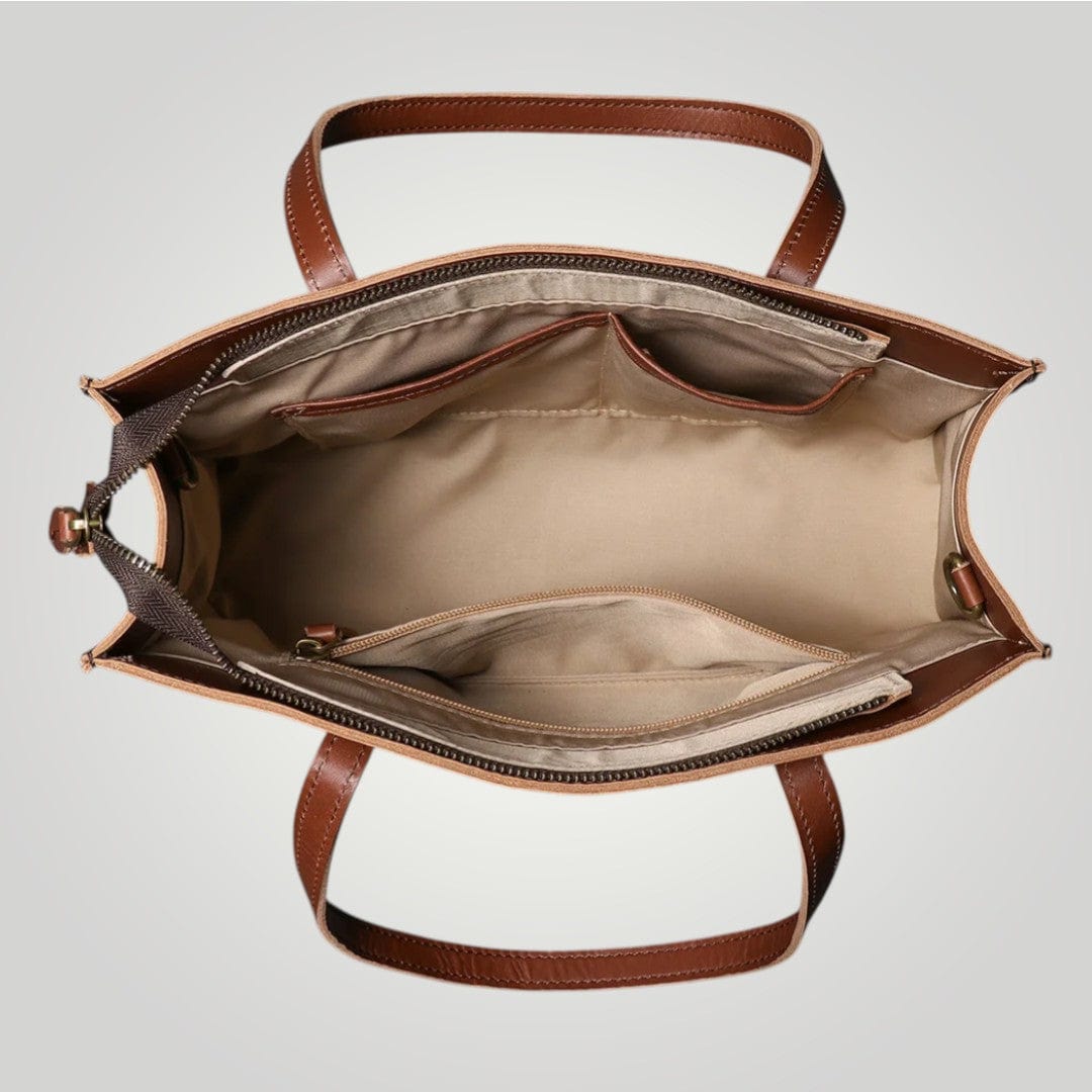 Sac Ordinateur Femme Chic Marron / 15"