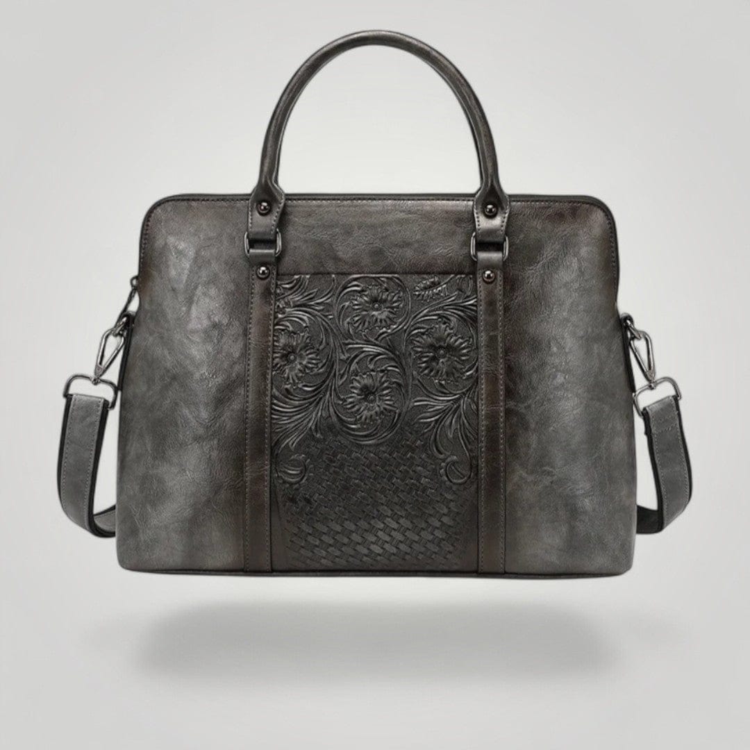 Sac Ordinateur Femme Élégante Gris