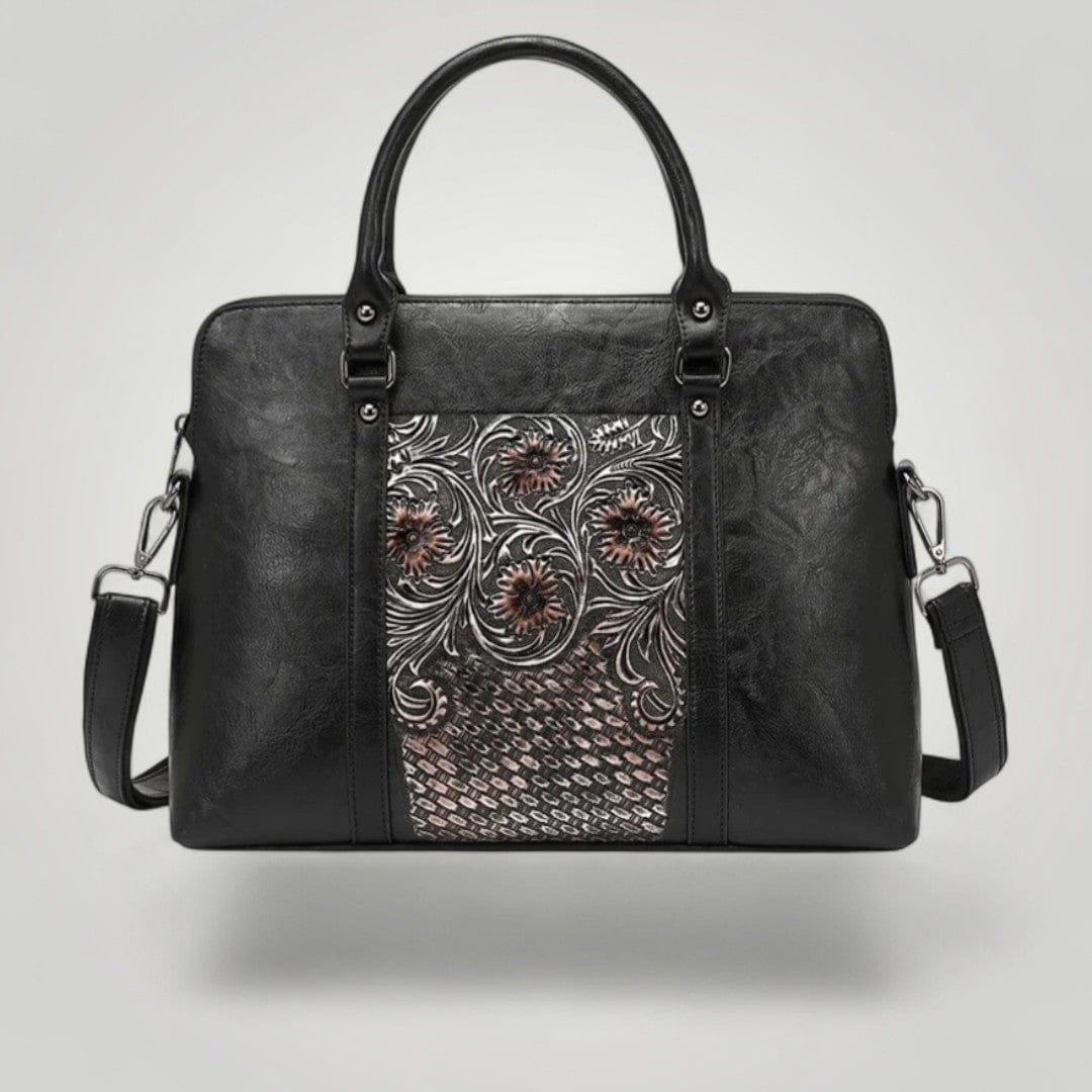 Sac Ordinateur Femme Élégante Noir