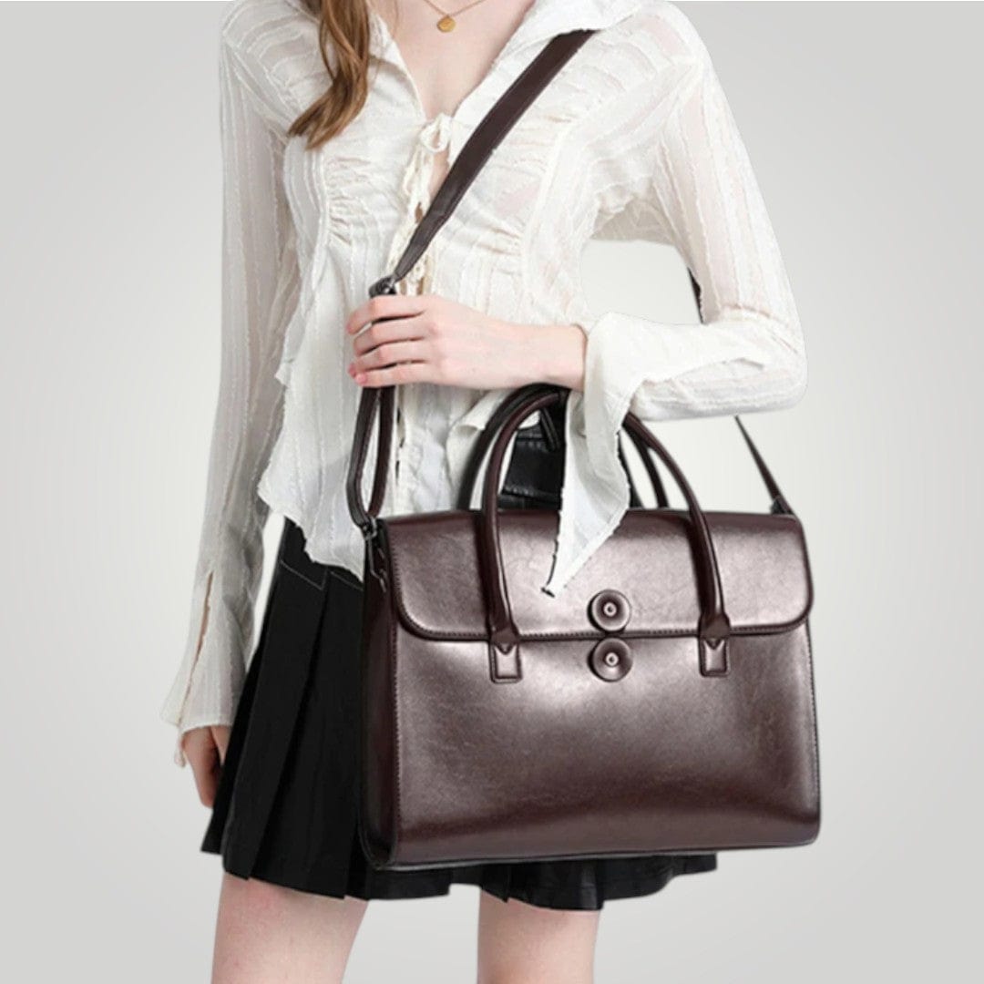 Sac Ordinateur pour Femme Vintage en Cuir 14 pouces