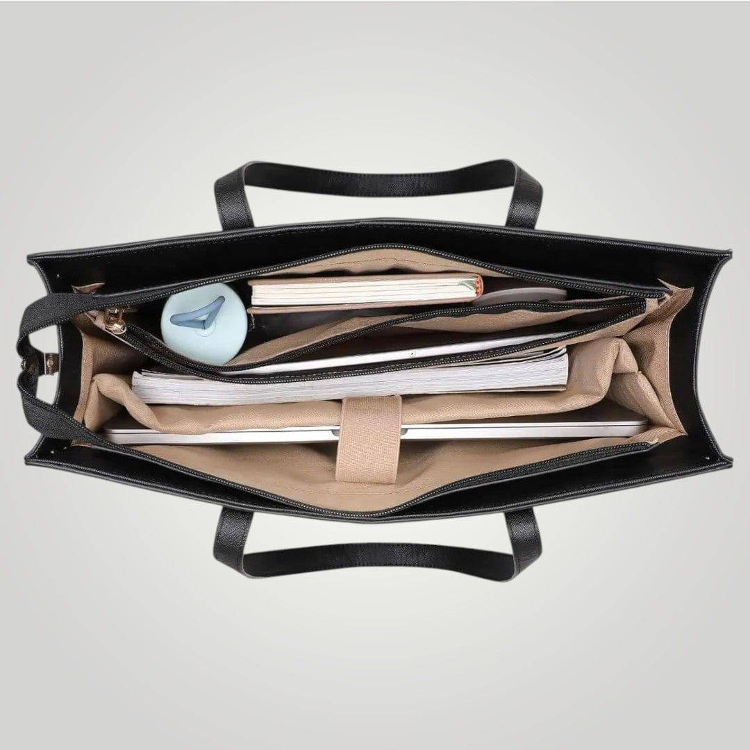 Sac pour Femme Ordinateur en Cuir Noir