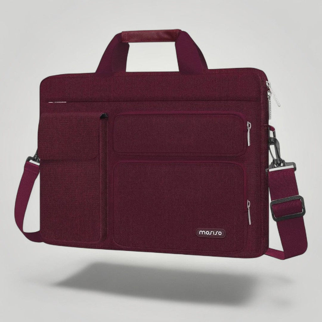 Sacoche Ordinateur pour Femme Originale | 17 pouces Bordeaux / 17-17.3"
